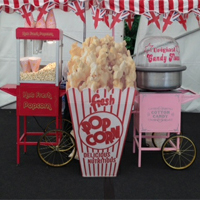 Popcorn and Candy Floss Carts for Hire