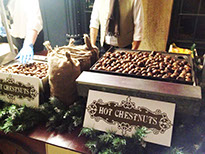 Hot Roast Chestnut Cart for Christmas Hire - Manchester and Leeds