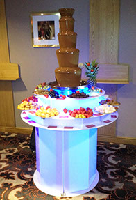 Bar Mitzvah Chocolate Fountain with Fruit Dippers in Manchester