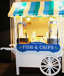 Traditional Fish & Chips Cart on hire at Event in Manchester