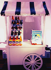Snow Cones Machine on Victorian Barrow with assorted flavours - for Hire