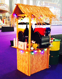 Slush & Cocktail Machine in Tiki Bar for Events hire in Manchester and Leeds